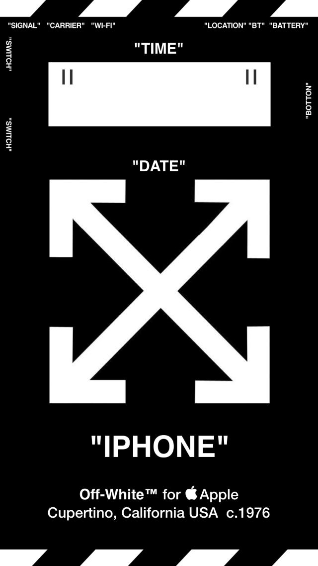 Off-White Cool iPhone X Wallpaper