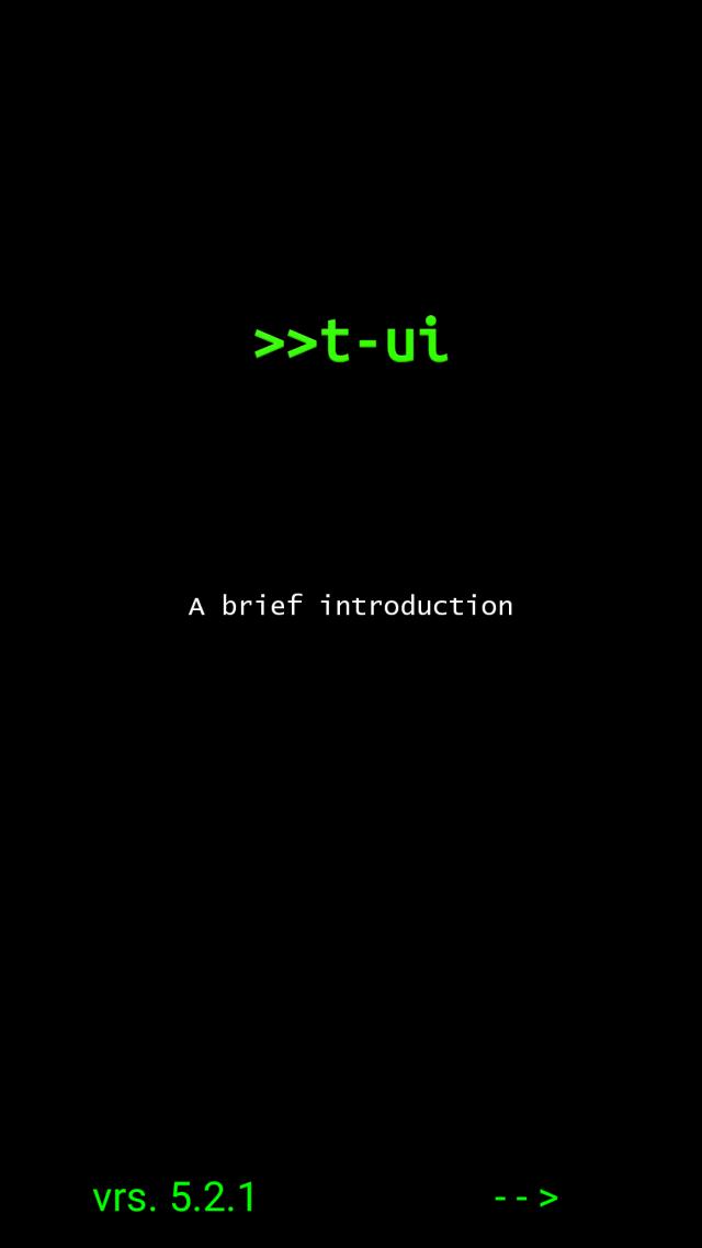 T-UI Linux Command Line Interface Launcher