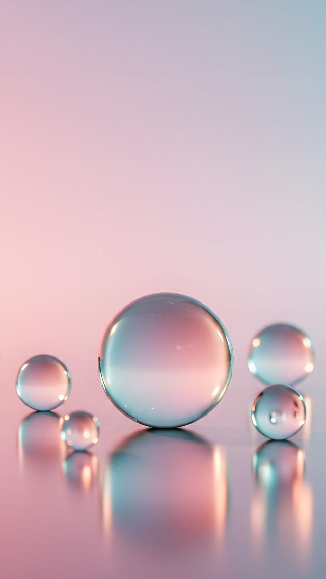 ガラス玉 - パステル