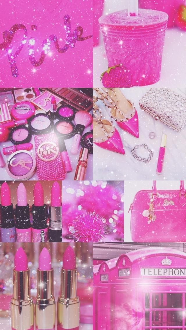 Girly Collage Wallpaper