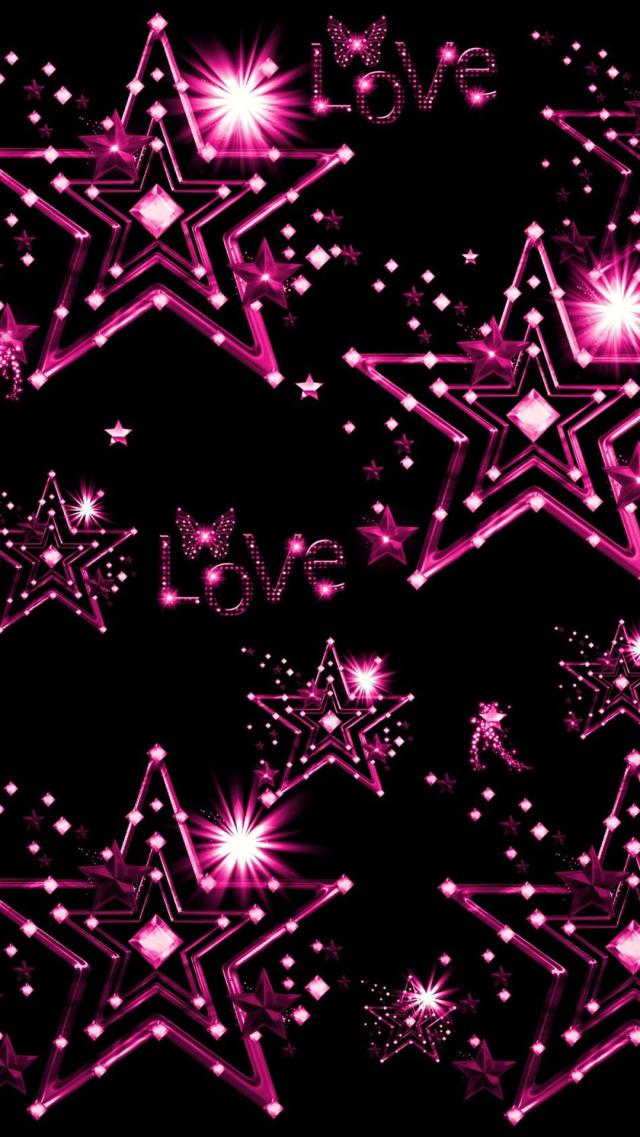 Girly Style Wallpaper - Pink/Black