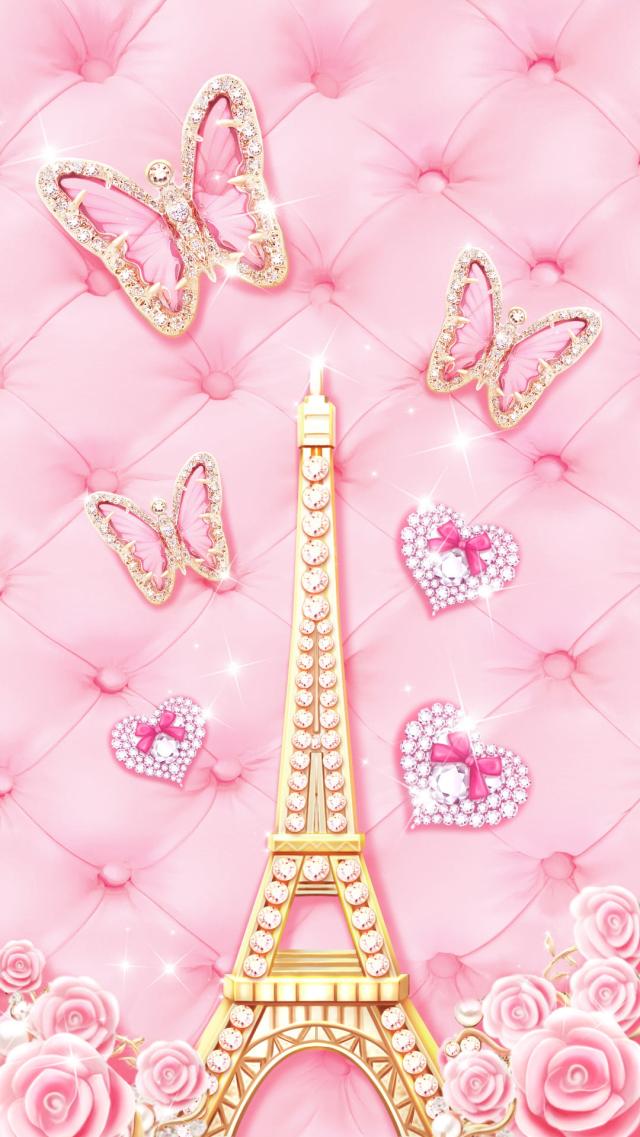 Girly Style Wallpaper - Eiffel Tower