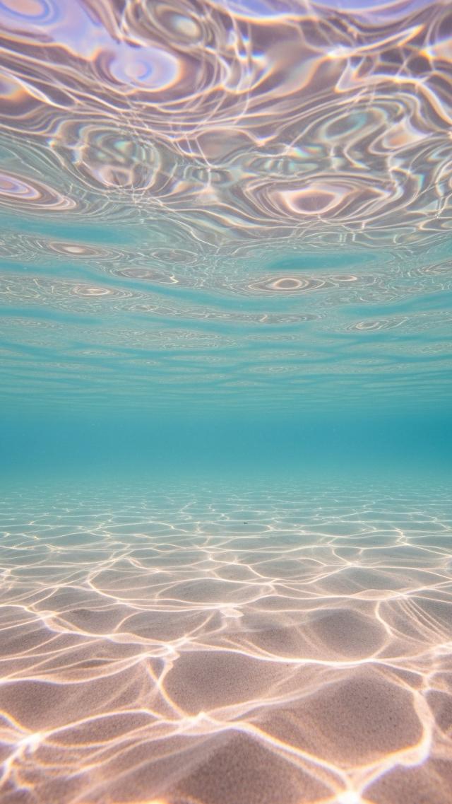 キャンディカラーの水面