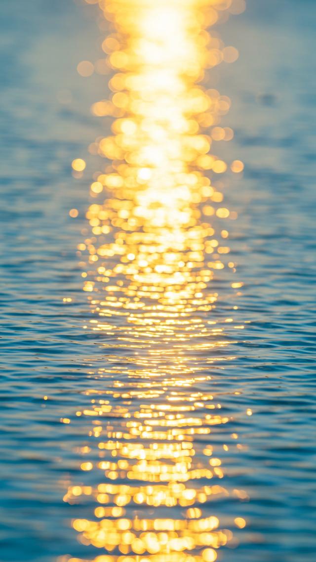 Glistening water surface