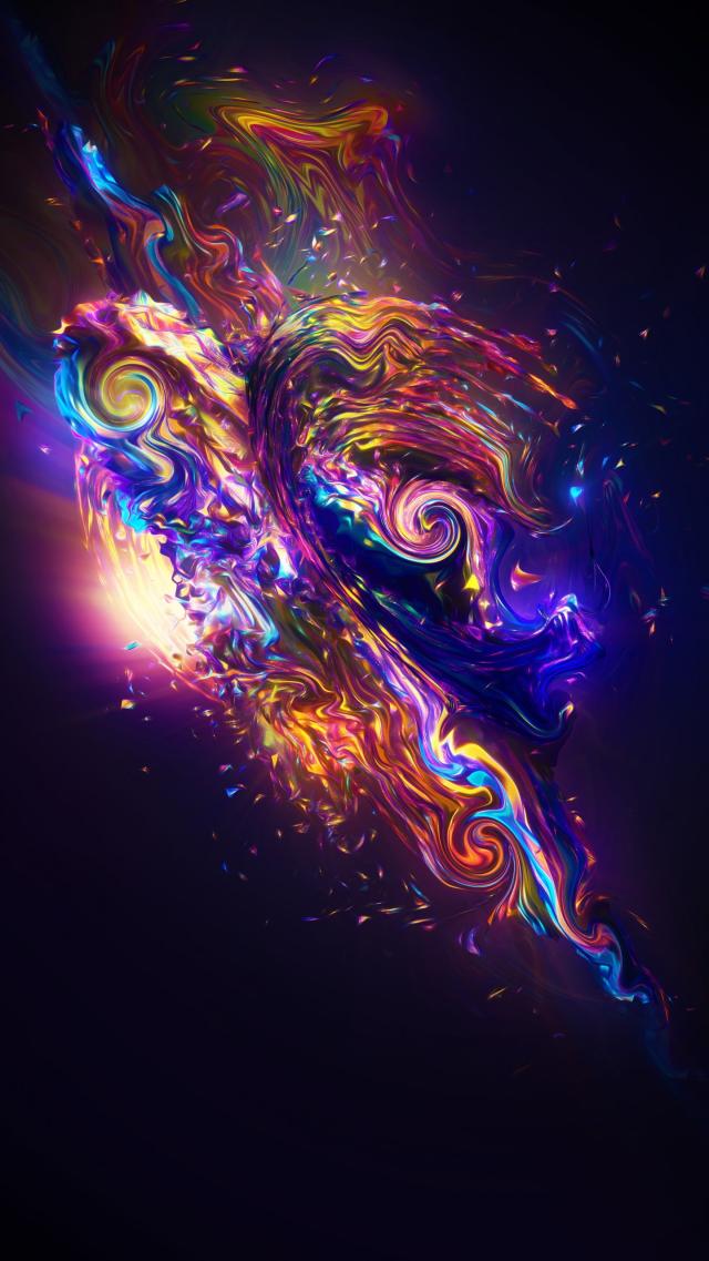 Glowing Marble Patterns