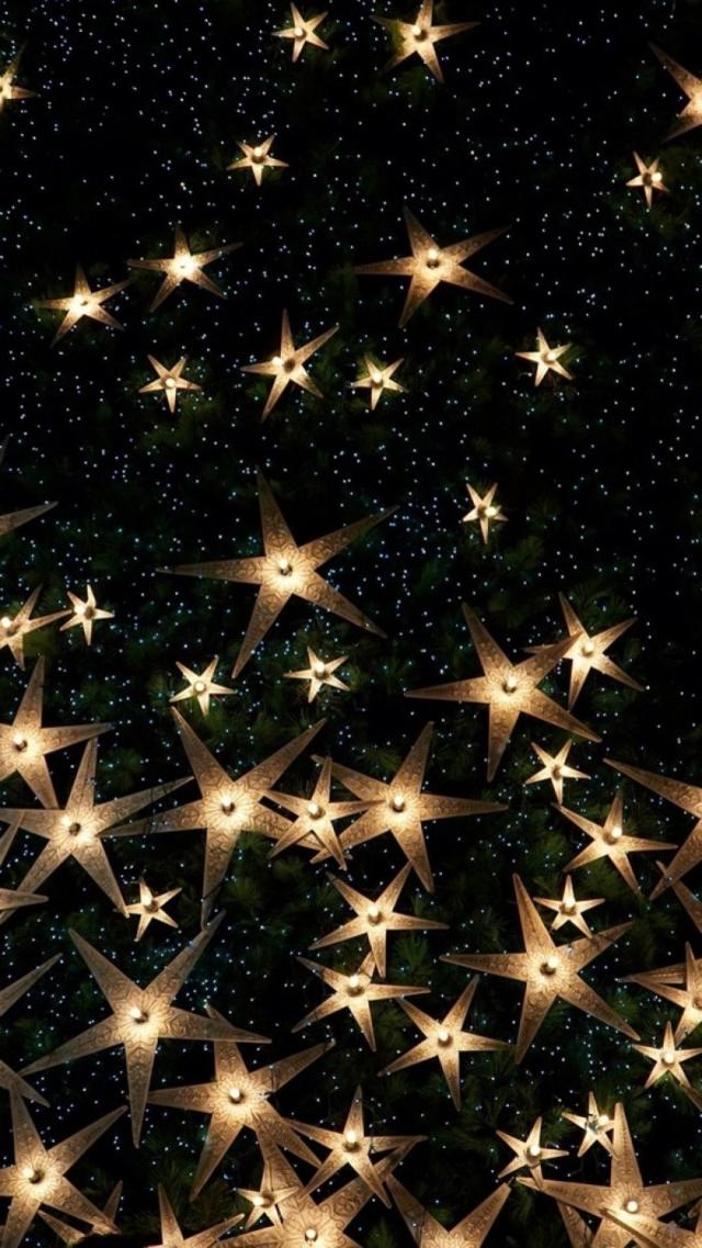 Shimmering Starlight Pattern iPhone Wallpaper