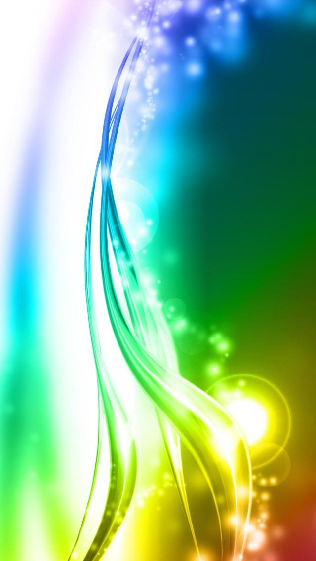 Shimmering Rainbow-Colored Wallpaper