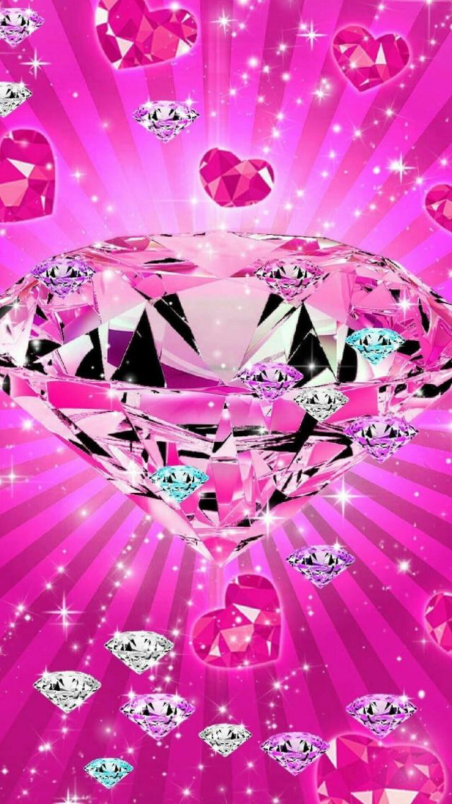 Diamond-themed Girl Style Wallpaper