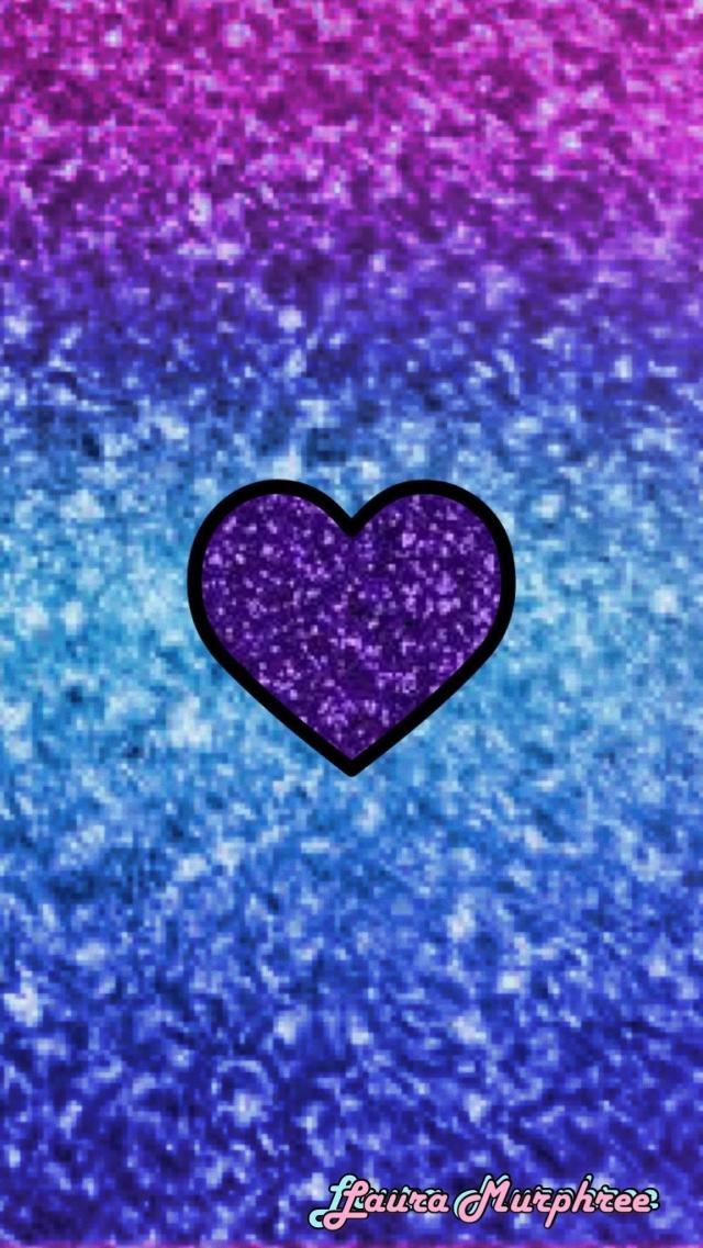 Heart Shape - Purple/Blue