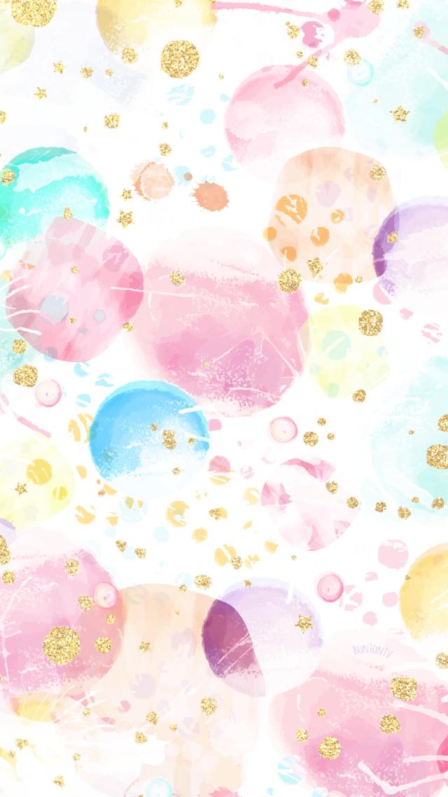 Pastel-colored Girl Style Wallpaper