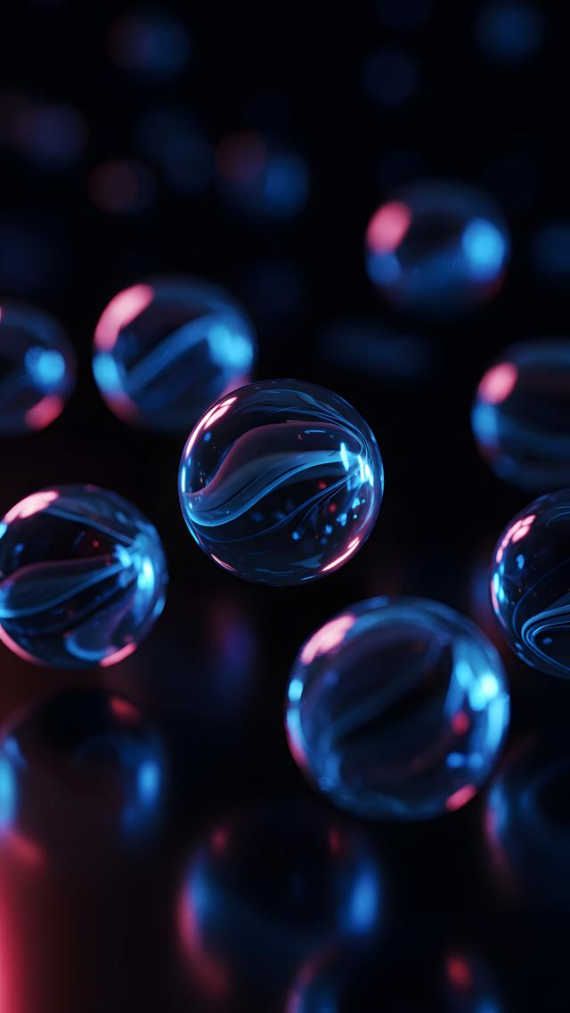 Glass Marble - Deep Blue