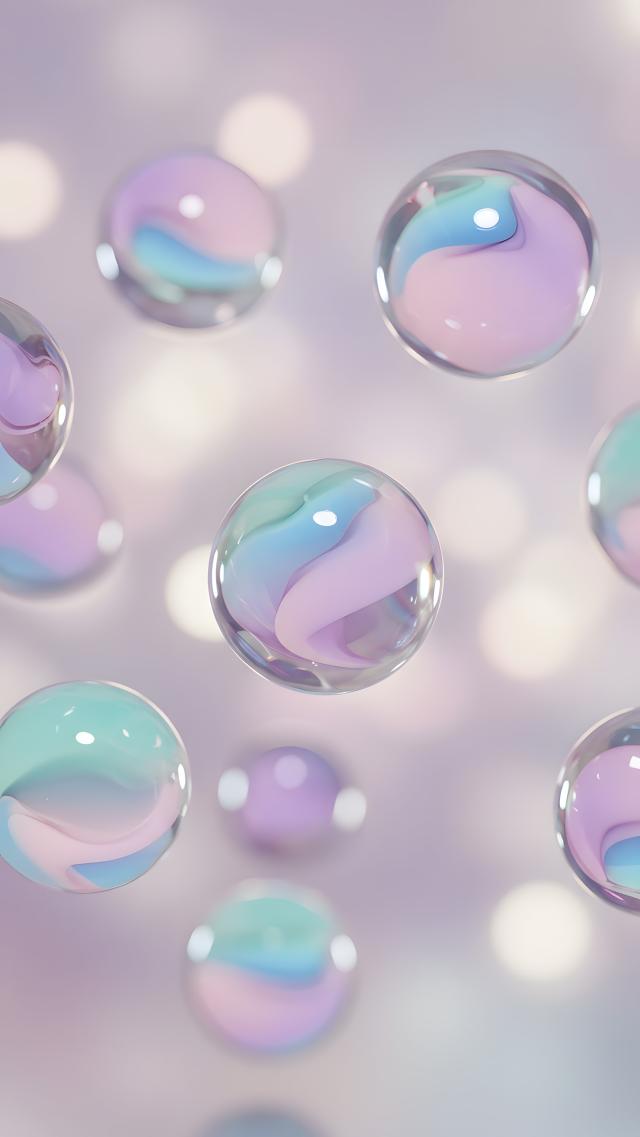 Pastel Glass Marbles