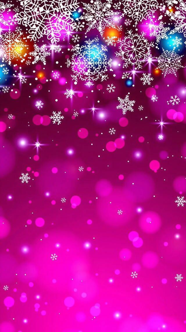 Shining Winter Wallpaper - Pink