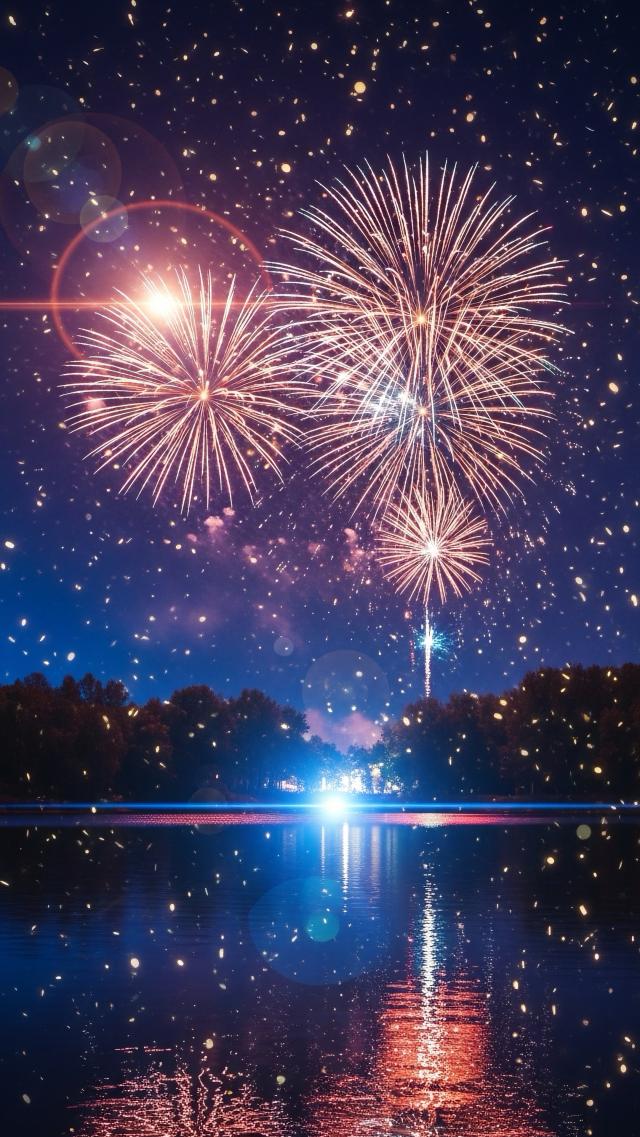 Blooming Fireworks of Shining Light Particles