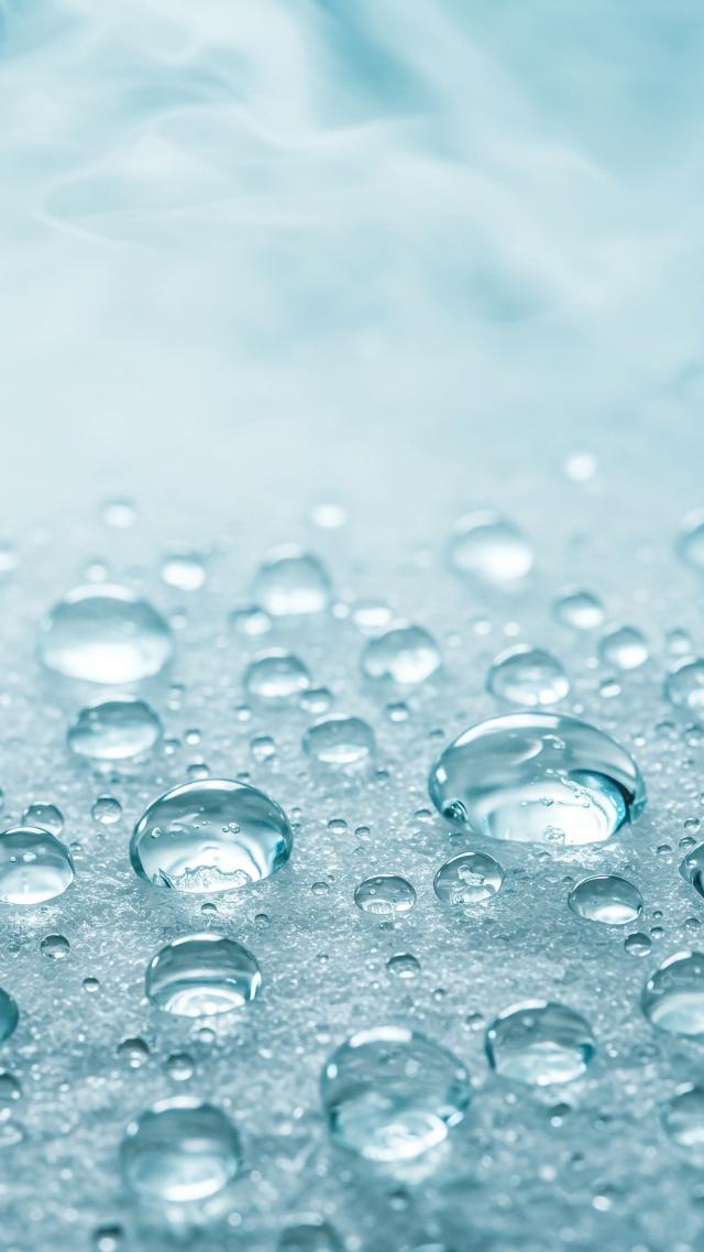 Transparent Water Droplets