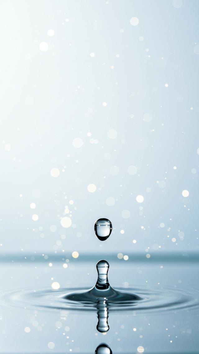 雫と光のゆらぎ