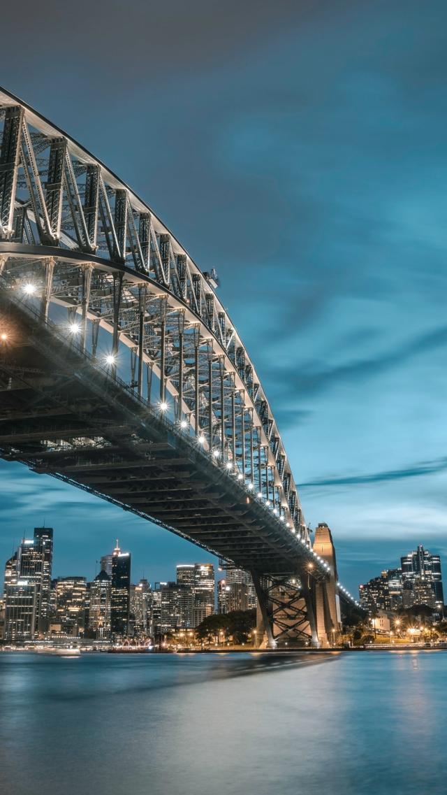 シドニー ハーバーブリッジの夜景
