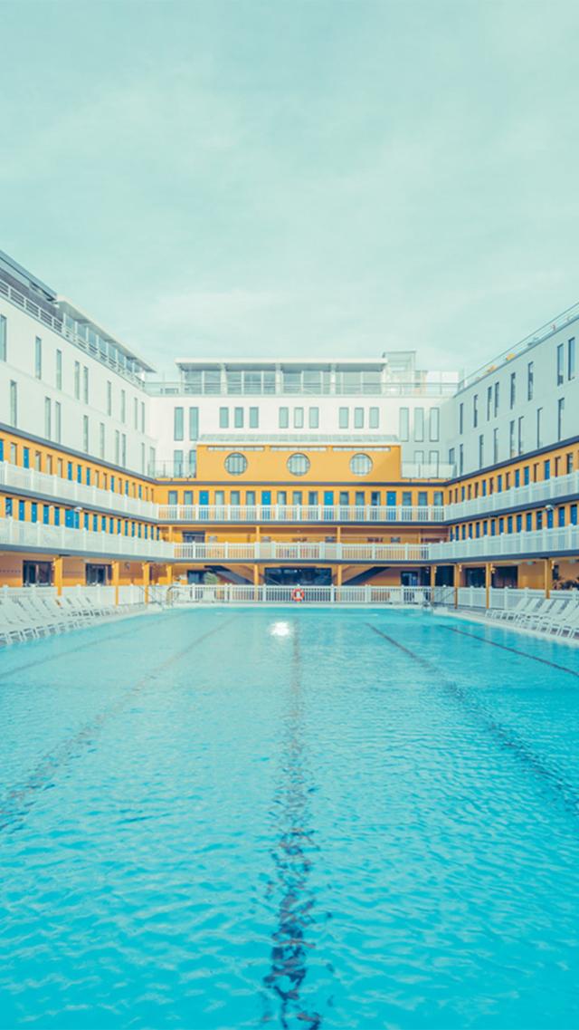 酒店泳池 高清壁纸