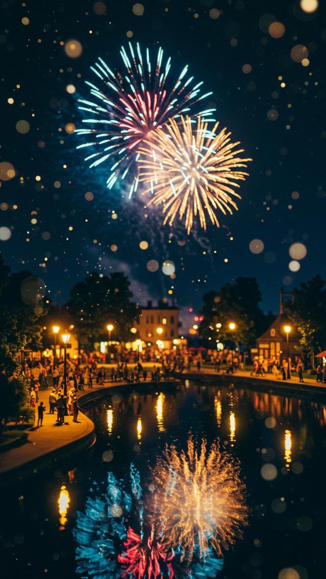 Dazzling Miniature Nightscape and Summer Fireworks