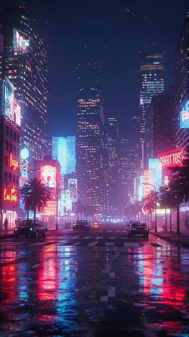 Retro-Future Nightscape