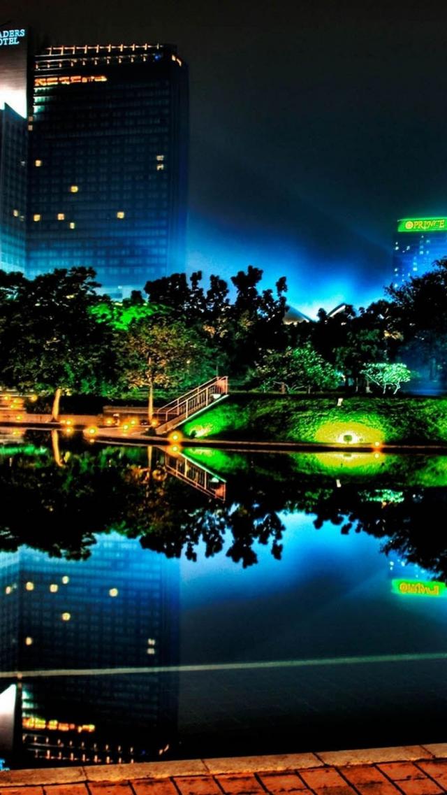 Park Night Scene