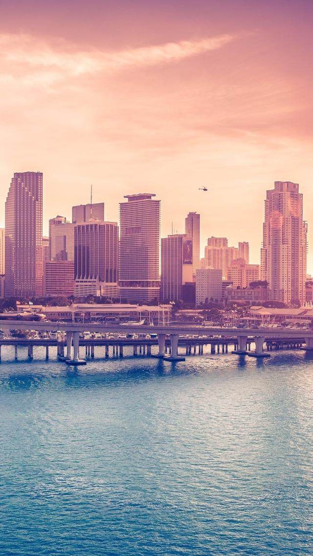 暮色中的街道 高清壁纸