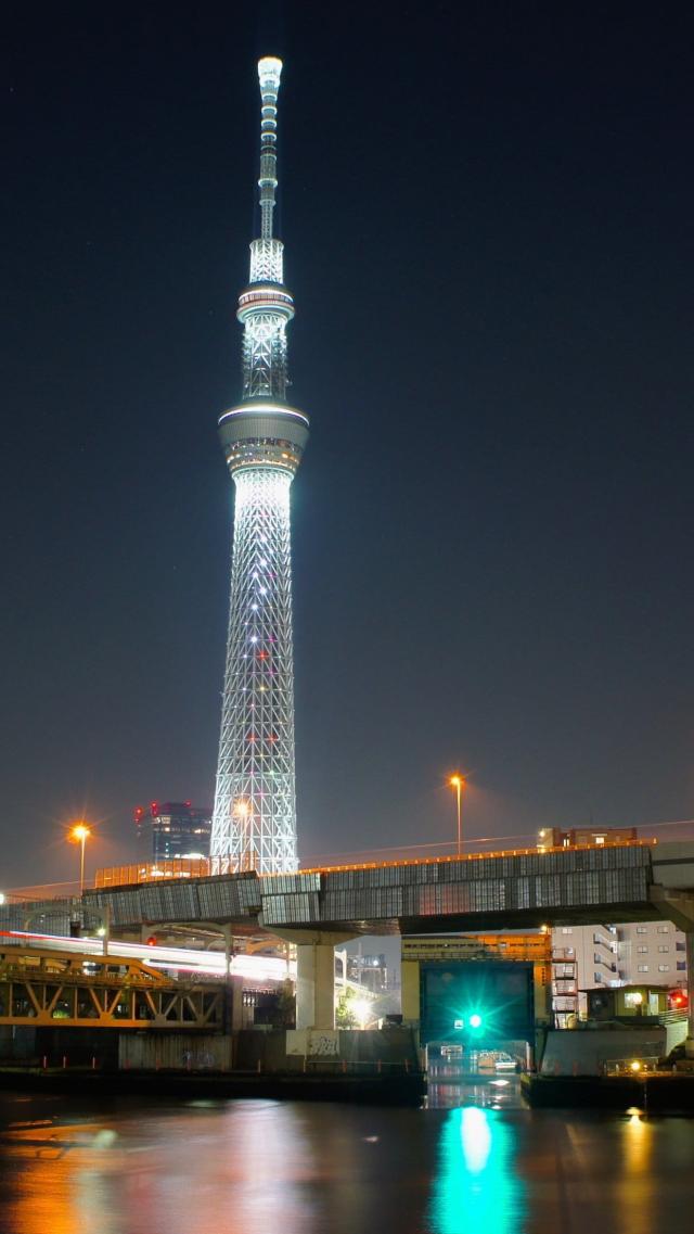 Tokyo Skytree Under the Night Sky