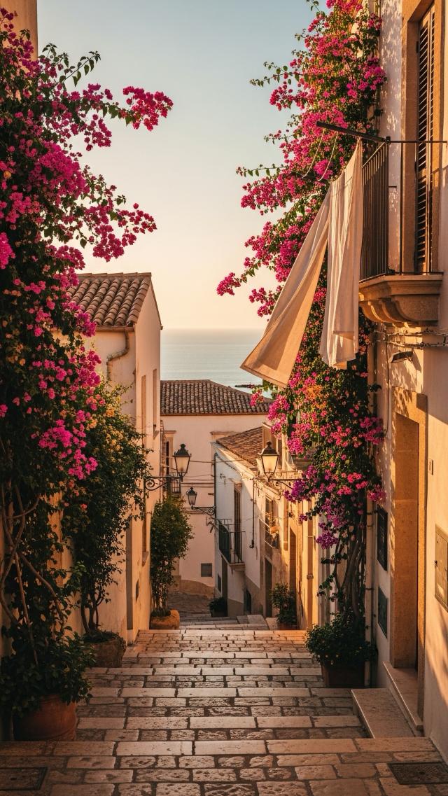 Alley Paved with Stone Slabs