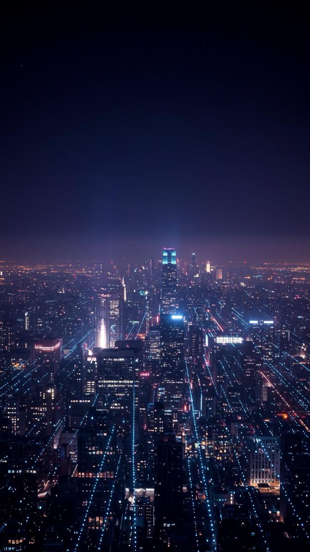 Glowing Night Street