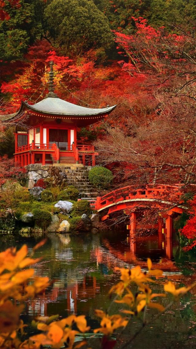 Daigo-ji Temple: World Heritage iPhone Wallpaper