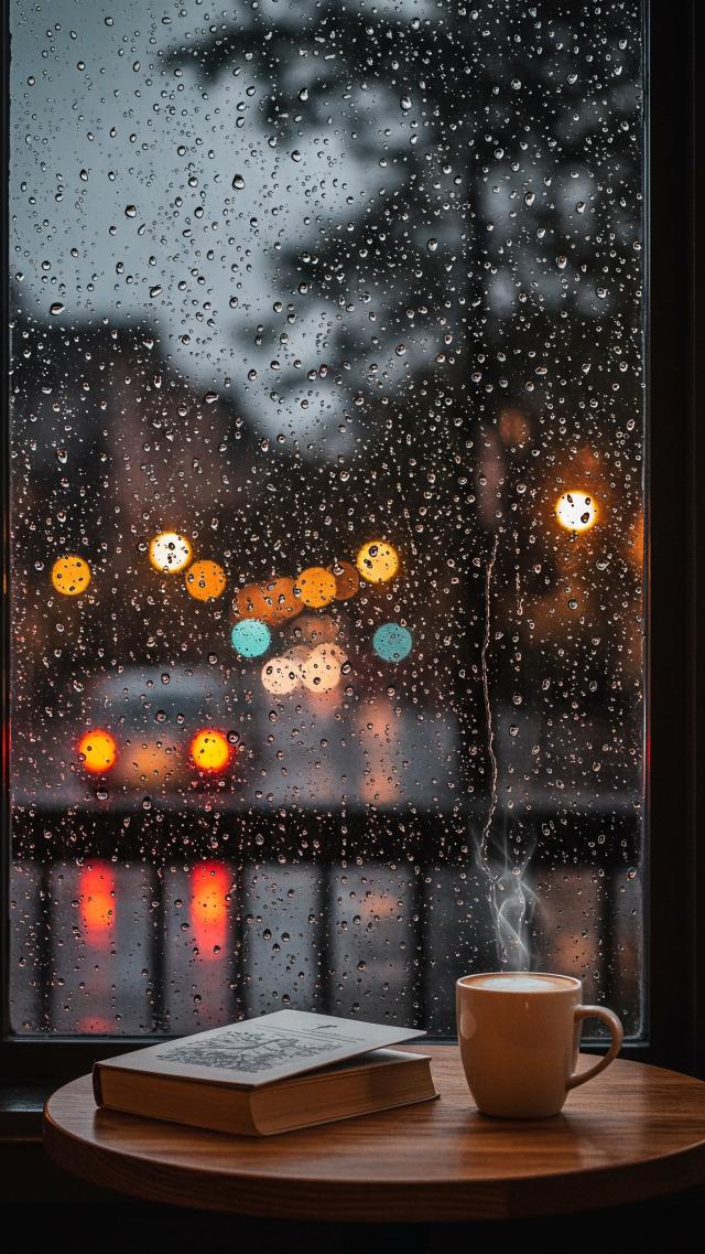 Cafe on a Rainy Day
