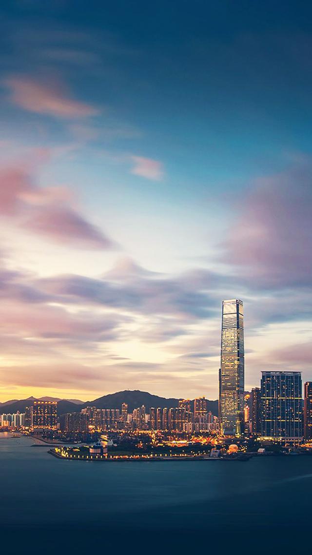 Sunset in Hong Kong
