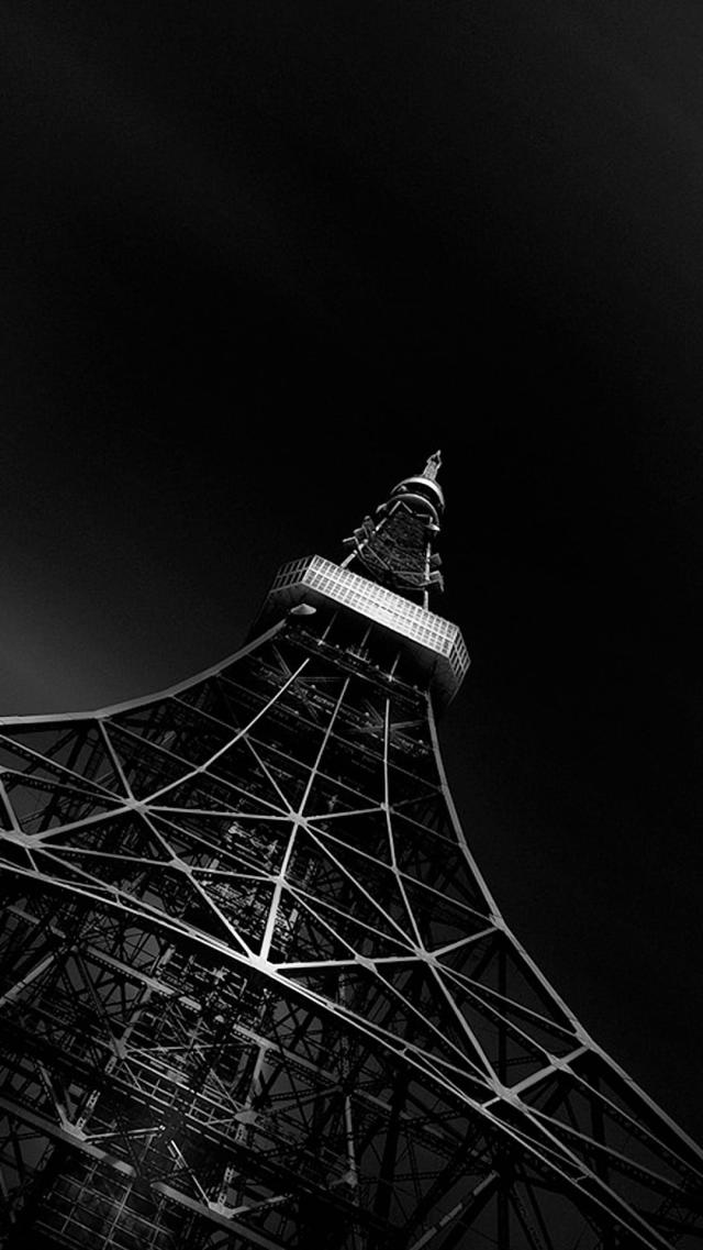 Eiffel Tower - Black and White Photo