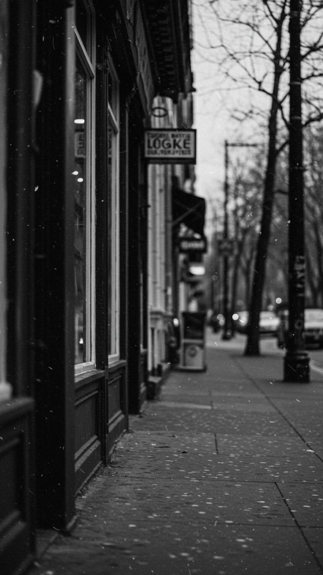 モノクロの街角