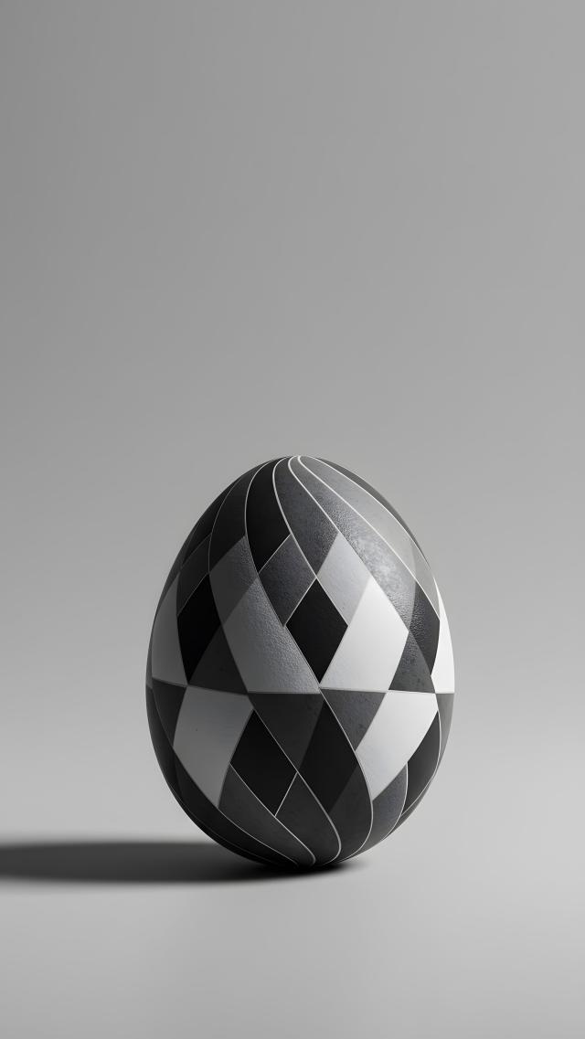 单色复活节彩蛋