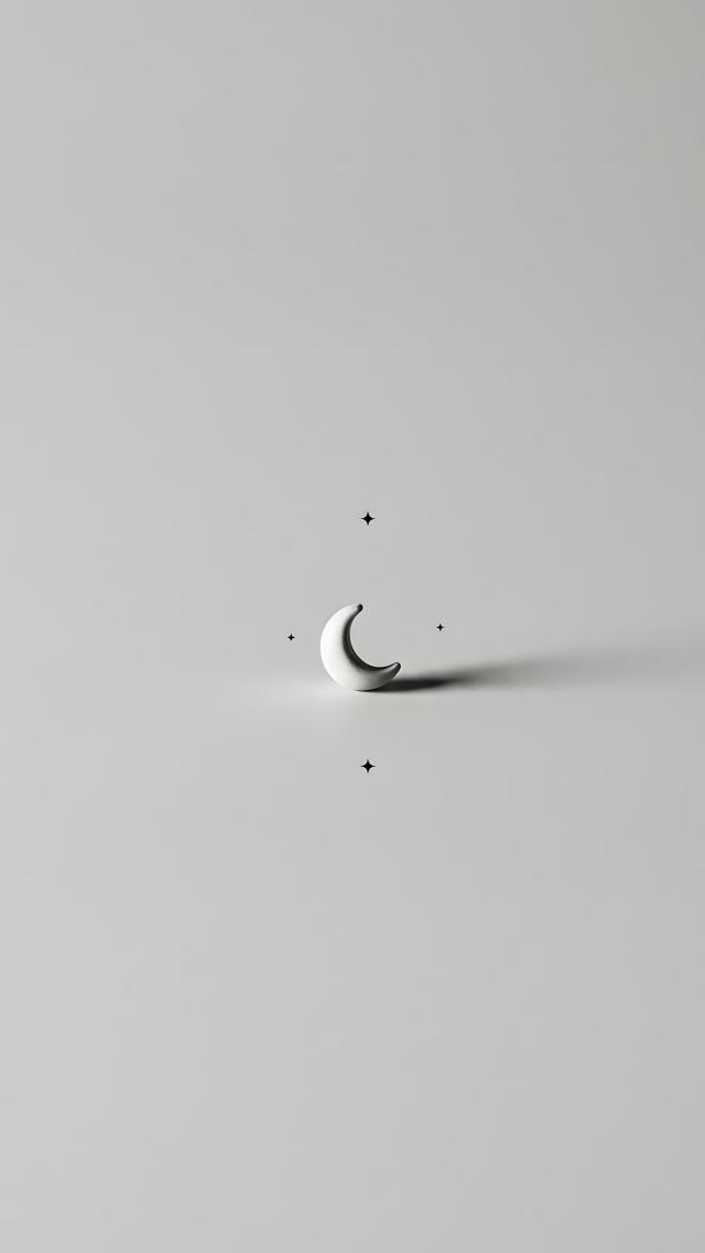 三日月- モノトーン