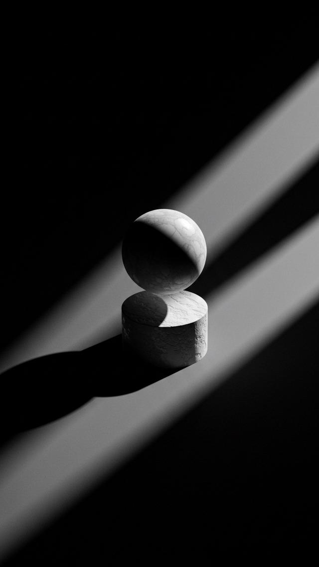 抽象的な光と影のミニマルデザイン