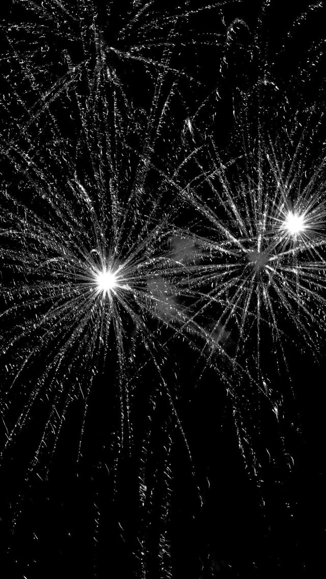 Fireworks - Monochrome Photo