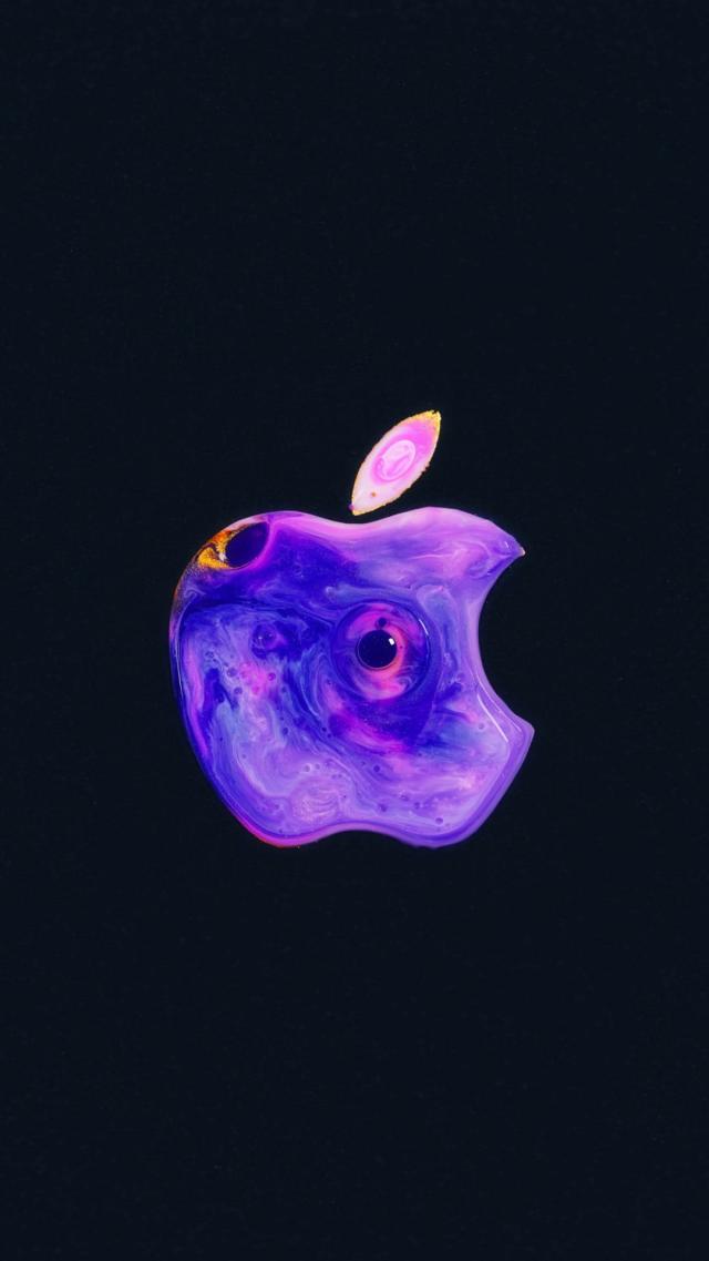 Apple Logo - Purple