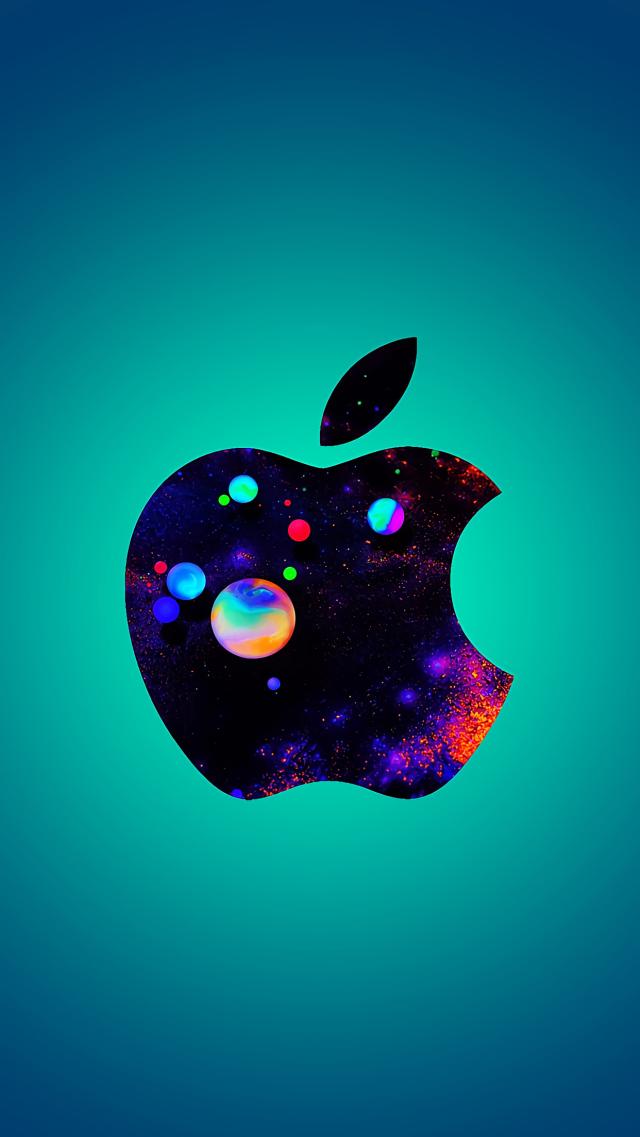 Apple Logo - Blue