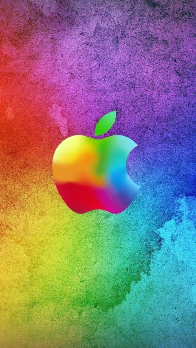 Apple Logo - Rainbow Colors