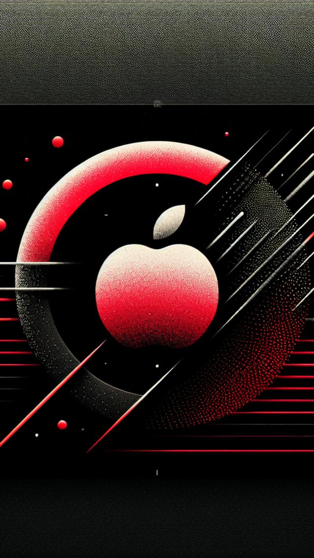 Apple - Black and Red