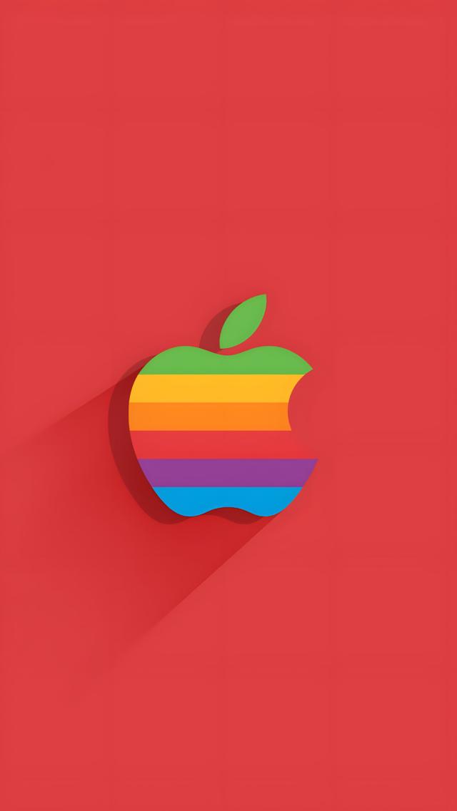 Apple - Rainbow Logo