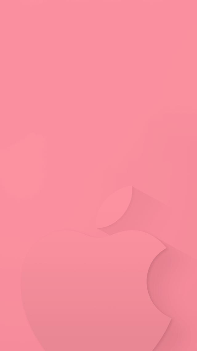 Trendy Pink Apple Phone Wallpaper