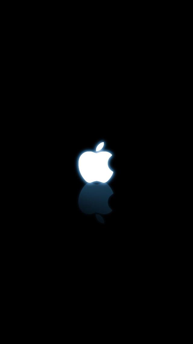 Monochrome Apple Logo - iPhone 6 Wallpaper