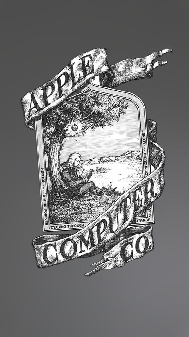 Old version of Apple logo