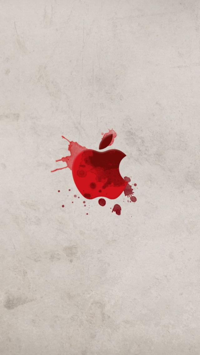 Blood-Red Apple Logo