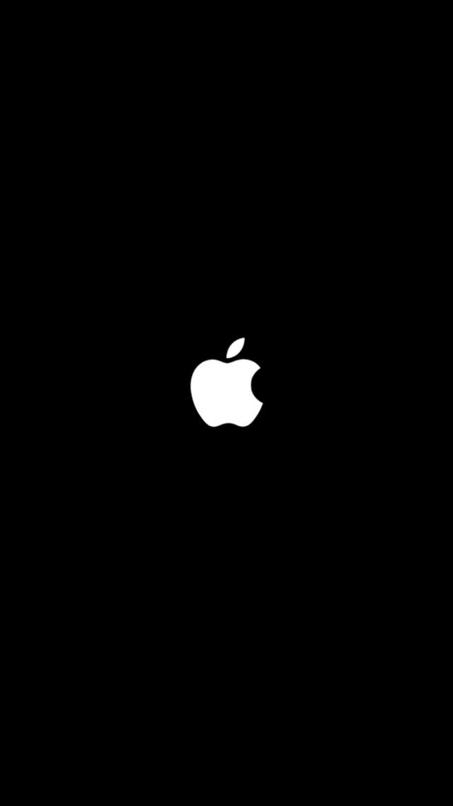 MinimalistandCoolAppleLogo(Black)Wallpaper