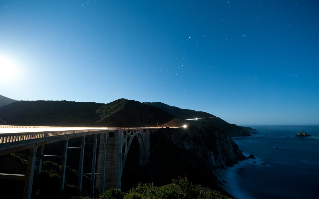 夜色中的跨海大桥