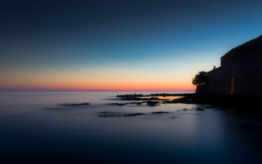 海边日落时分